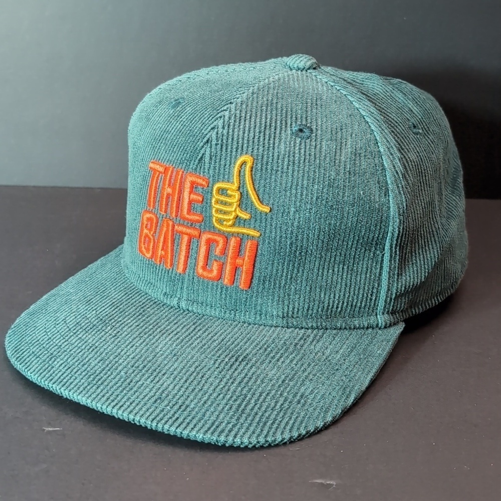 The Batch Men's Green Corduroy Snapback Hat.